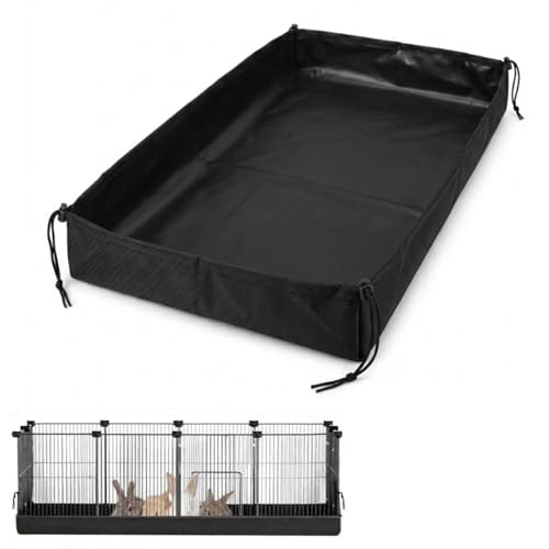 Cage Liner for Guinea or Rabbit: 24 x 48 Inch Small Pet Bedding Pad Accessories, Washable & Waterproof Mat for Bunny or Hamster (Without Cage)