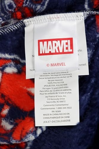 Jay Franco Wearable Throw Blanket – Oversized Plush Hooded Blanket with Pocket, Ultra Soft Cozy Fleece Throw for Lounging, Travel, Blue - Avengers, 34x38 - Adult - color: Blue - Avengers, size: Adult