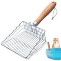 Cat Litter Scoop, Premium Kitty Shovel with Hook and Hole, Metal Sifter Scooper Stainless Steel for Easy Cleaning, Durable and Heavy Duty, Odor-Free for Litter Box | Premium Kitty Shovel with Hook and Hole, for Easy Cleaning, Durable, Odor-Free for Litter
