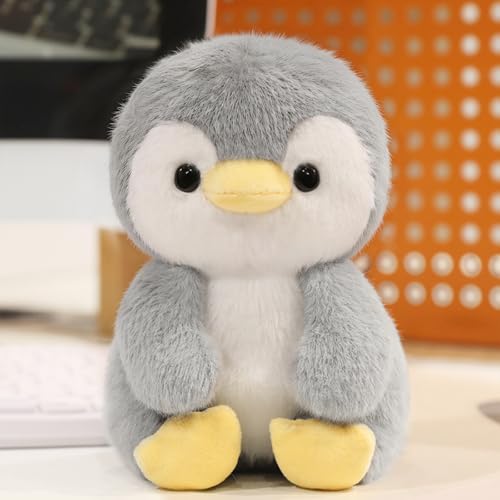 Ditucu Palm-Sized Penguin Stuffed Animals Cute Soft Plush Doll Small Plushies Toys Gifts for Kids Grey 6 inch - style: Penguin B