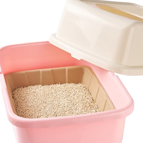 Vealind Disposable Litter Boxes for Cats Cardboard Cat Litter Trays Cat Travel Toilet Litter Pan Liners Kitty and Small Animals Leakproof Litter Box (10 Pack) - color: 10 PACK