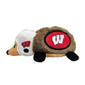 NCAA Wisconsin Badgers Plush Hedgehog Toy for Dogs & Cats, Cool Soft Pet Toy for Fun and Interactive Play, Dog Chew Toy with Squeaker, Licensed Hot Pet Toy - color: Wisconsin Badgers