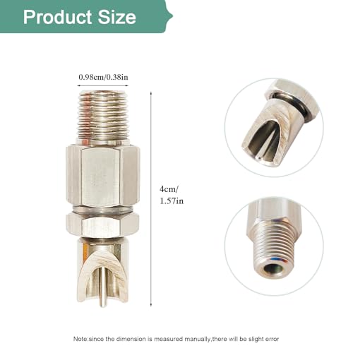 Threaded Stainless Steel Rabbit Nipples Rodent Nipples Waterer Automatic Rabbit Waterer Watering System Animal Supplies Breeding Supplies (Grey, 6) - color: grey, size: 6