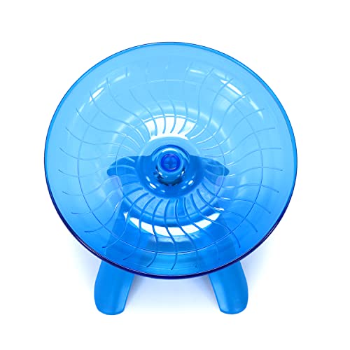 Hamster Wheel Hamster Flying Saucer Silent Exercise Wheel Running Wheel for Dwarf Hamsters Gerbil Mice Small Animals (Blue) - color: Blue
