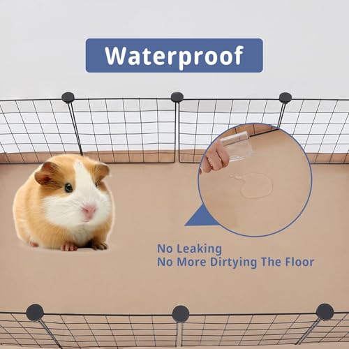 Disposable Guinea Pig Cage Liners, 48" x24 Large Liner Bag for Guinea Pig Cage Bottom, Water-Resistant Kraft Paper (8Pack) - size: (48" x 24") 8Pack
