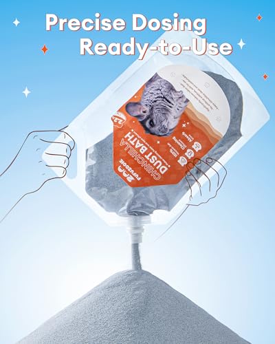 Chinchilla Dust Bath - Gentle Powder for Hamsters & Gerbils, 35oz | Natural sand bath for healthy fur. Safe for chinchillas, hamsters, gerbils & small pets. Gentle, premium dusting powder. - size: 35OZ