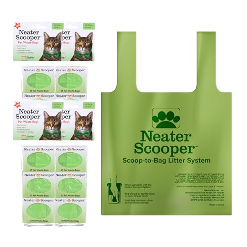 Neater Pets Neater Scooper Standard Size Refill Bags for Standard Neater Scooper Litter Scoop with Bags (12 Boxes, 180 Count) - size: 1 Count (Pack of 180)