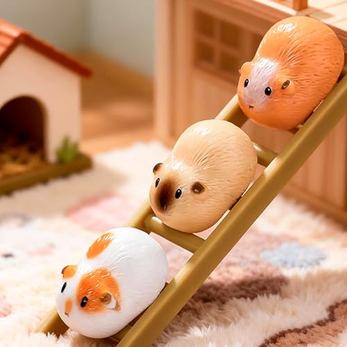 HOMICO 32 Pieces Mini Guinea Pig Animals Tiny Resin Animals for Dollhouse Fairy Garden Landscape Aquarium Party Decoration - style: Guinea Pig