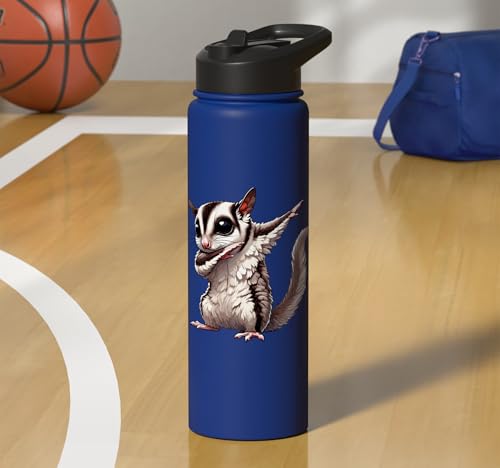 Sugar Glider, Dabbing | Kids, Girls, Boys | Sugar Glider Stainless Steel Insulated Water Bottle - color: Royal Blue