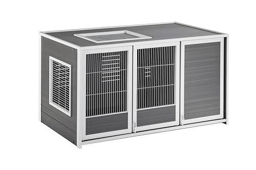 New Age Pet ECOFLEX Cozy Critter Chateau, Small Animal Hutch, 7.6 Sq Ft Living Space