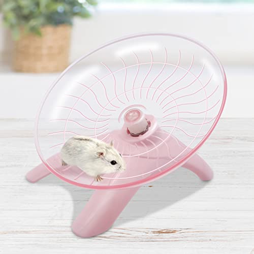 Wontee Hamster Water Bottle Water Dispenser Hamster Silent Exercise Running Wheel for Dwarf Hamsters Gerbil Mice (Pink, 125ML) - color: Pink, size: 125ML