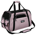 EliteField Soft-Sided Pet Carrier for Cats & Small Dogs (3-Year Warranty) | Airline Approved, Removable Bed & Cover, Built-In Leash, Luggage Sleeve, Seat Belt Loop, Waterproof, Durable, Foldable - color: Pink, size: 17.0"L x 9.0"W x 12.0"H
