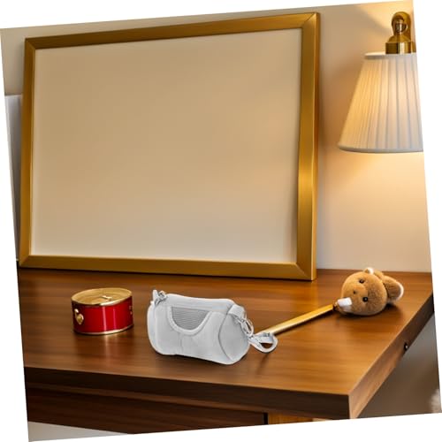 KALLORY Small Animal Carrier Bag Velvet Pet Portable Warm Travel Pouch for Hamster Guinea Pig Squirrel Hedgehog Gray