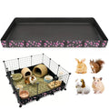 DZWLKJ Waterproof Guinea Pig Cage Liner,Washable Tarp Bottom Base,Cherry Graphic,36"x36", Reusable for Rabbit, Chinchilla, Hedgehog, Ferret & Other Small Animals. - size: 36.0"L x 36.0"W x 4.0"H