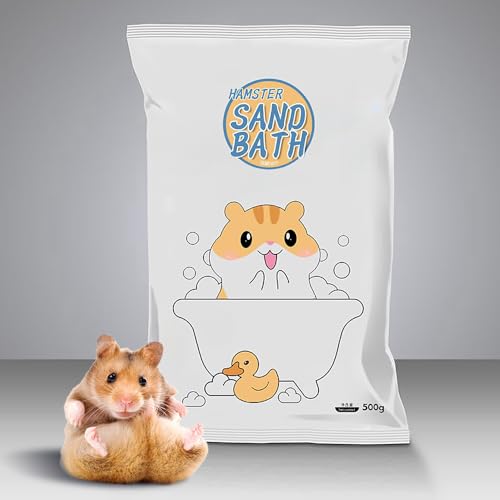 Hamster Bath Sand,Sand Hamsters Bedding,SilicaSand,Dust Free Sand for Hamster Mice or Small Animals (1.1, lb)