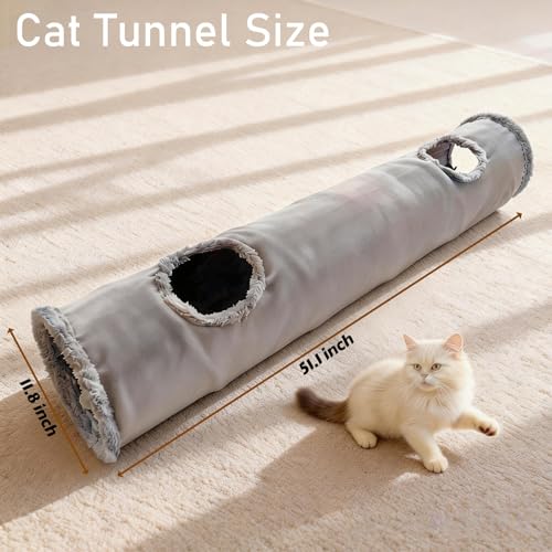 43-Piece Interactive Cat Toy Set with Collapsible Tunnel, Enrichment & Activity Bundle for Indoor Cats, Rabbits & Ferrets, All-in-One Play Kit with Teasers, Catnip Mice & Balls for Boredom Relief