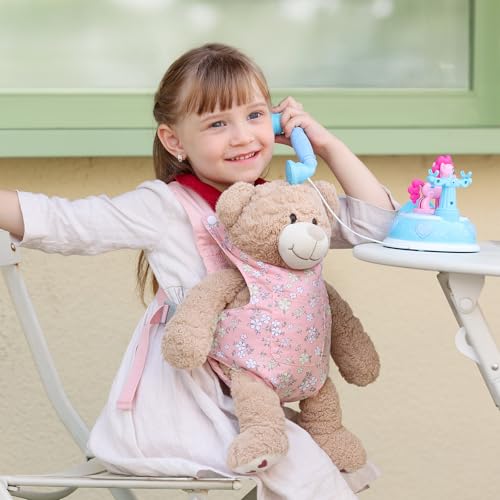 GAGAKU Baby Doll Carrier for Toddler Toy Baby Carrier for Dolls Accessories Doll Carrier for Little Girls - Pink (Pear Flowers) - color: 3_pink_pear Flowers