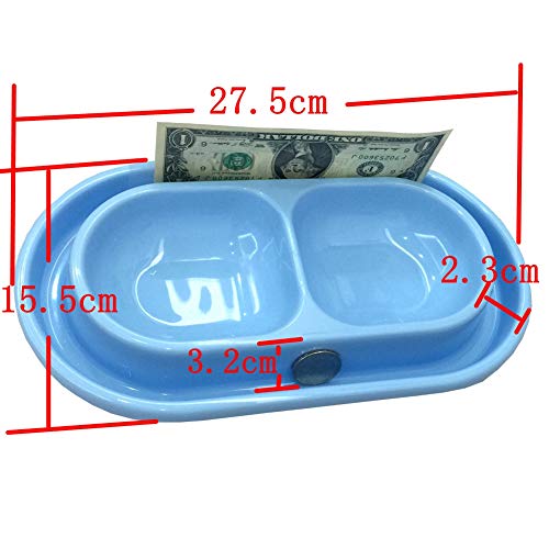 Cat Kitten Dish Dog Puppy Feeder Pet Bowl Ants go Away Grey, S | Ant Proof Cat Food Bowl, No Spill Dish, Outdoor Feeding, Deep Wide Water Moat, Ants Barrier Blocks Ants, Lightweight Plastic - color: Grey, size: Small