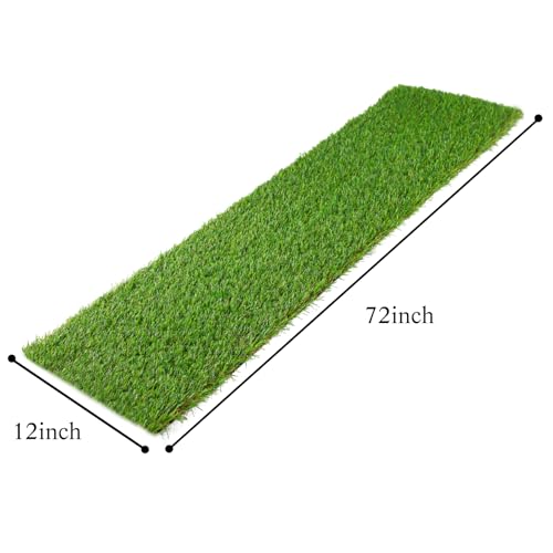 XLX TURF Artificial Grass Runner for Table 12 X 72 Inch, Easter Party Table Centerpiece Decorations Fake Grass Mats for Golf Theme Birthday - size: 12 x 72 Inch