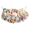Bohemian Stuffed Animal Hammock, 51" Large Toy Storage Net for Plush Toys, Kids Room & Nursery Wall Hanging Organizer, Macrame Corner Storage, Baby Girl Room Decor Gift.