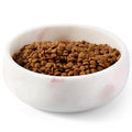 Karibiber Marble Dog Bowl, 5lbs Weighted Dog Food Bowl, Non-Slip Large Heavy Water Bowls, Cute Pink Stone Food and Water Dish for Medium Dogs, Natural Marble, Easy to Clean, Holds 4 Cups - color: Pink, size: S