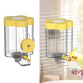 8.4 Oz No Mess Bird Water Feeder, Auto Parrot Cage Water Dispenser (Yellow) | Magnetic Mount, Drip-Free, Easy Top Refill, Mount Inside or Outside Cage, for Parakeets Cockatiels Budgies Lovebirds Canary - color: Yellow
