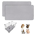 2 Pack Guinea Pig Cage Liners, 14'' X 28'' Washable Guinea Pig Pee Pads, Non Slip Reusable Super Absorbent Guinea Pig Training Mat Bedding Fleece for Small Animals Hamster Rabbit Chinchilla Rat - size: C&C 1x2(14" x 28") 2Pack