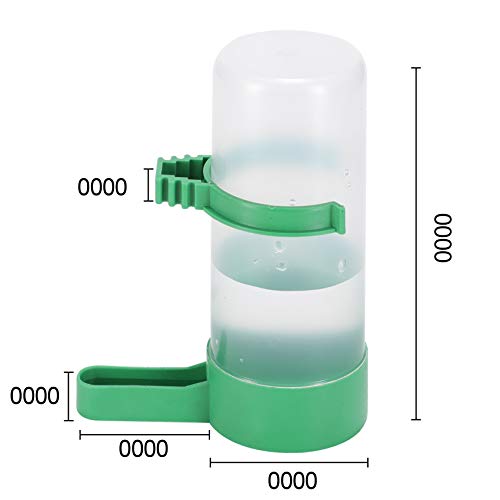 Lamoutor 4Pcs Bird Water Feeder Plastic Drinker Feeder Water Clip for Parrots Budgie Cockatiel Lovebirds