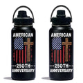 250th 32oz Water Bottle, Leak-proof Bottle, Insulated Coffee Cup - color: 250TH1