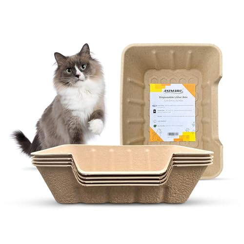 Disposable Litter Boxes (Jumbo - Low Entry, 4-Pack) - size: Jumbo - Low Entry 4-Pack