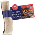 Devil Dog Pet Co Split Elk Antlers for Dogs, Jumbo, Long Lasting | Naturally shed Grade A elk antler split for marrow access, single ingredient, 7/10 hardness, 8 in+, fits breeds up to 100 lb - style: split - Jumbo - 1 Pack