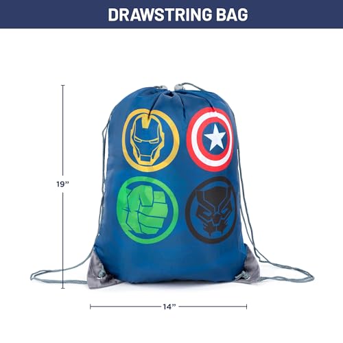 Jay Franco Marvel Avengers Battle Formation Slumber Sack - Cozy & Warm Kids Lightweight Slumber Bag/Sleeping Bag - Featuring Captain America, Iron Man, Black Panther, & Hulk - color: Multi - Avengers