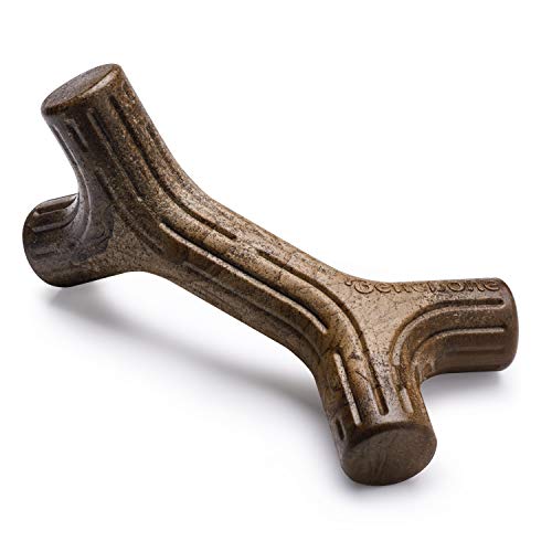Benebone Maplestick Real Wood Durable Dog Chew Toy, Made in USA, Medium | Durable, Made in USA, Dog Bones, Long-Lasting, A Size for Every Dog, Keeps Them Busy - color: REAL Maplewood, size: Medium