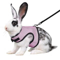Pink Rabbit Harness and Leash Set Ferret Harness Bunny Vest, S | Quick-release, Breathable, Escape Proof, Suit For 1-2 Months Rabbit Ferret Guinea Pig Small Animals - color: Pink, size: S