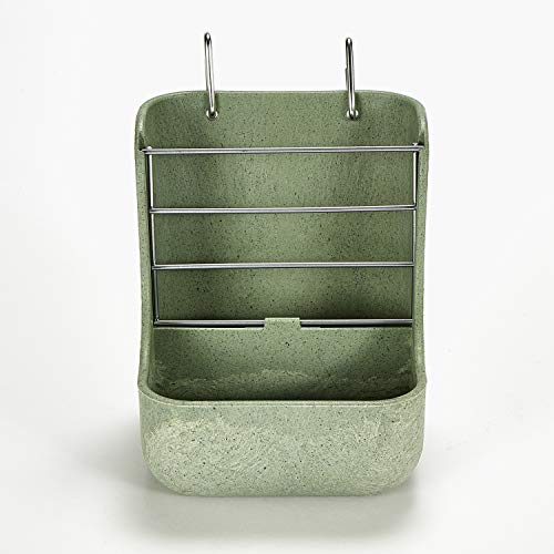 Kaytee Hay & Food Bin Feeder With Quick Locks For Pet Rabbits, Chinchillas, Guinea Pigs and Other Small Animals - size: 5.75 inches x 6 inches x 7 inches (Pack of 1)