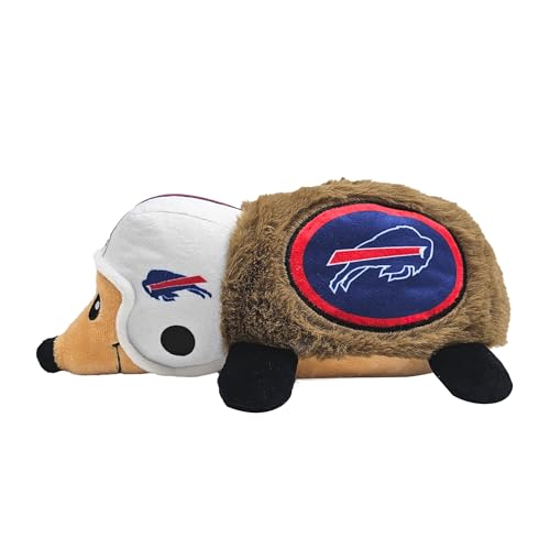 NFL Buffalo Bills Plush Hedgehog Toy for Dogs & Cats, Cool Soft Pet Toy for Fun and Interactive Play, Dog Chew Toy with Squeaker, Licensed Hot Pet Toy - color: Buffalo Bills