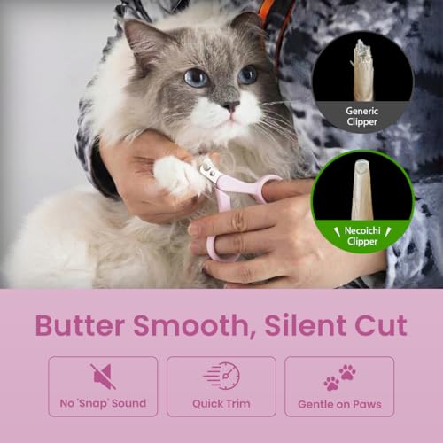 Necoichi Purrcision Stainless Steel Cat Nail Clipper, Made in Japan (Lilac) - style: Lilac