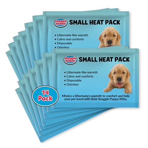 Snuggle Puppy Replacement Heat Packs for Junior (14 Count) - Disposable Pet Comfort Warmers for Puppy Anxiety Relief - Odorless, Non-Toxic, All Natural - Fits Smaller Junior Size - size: 14-Pack