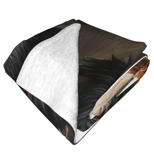 Australian Shepherd Blanket Gifts for Women Girls Kids Dog Lovers, Puppy Flannel Blankets, Warm Cozy Soft Throw for Bedroom, Camping, Couch, Decor 60x80 in - color: Australian Shepherd, size: 60"x80"