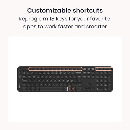 Contour Ergonomic Wireless Bundle RollerMouse Pro3 Ergonomic Mouse & Balance Full-Size Keyboard Combo Central Pointing Device for RSI, Carpal Tunnel Relief & Comfortable Office Work Setup