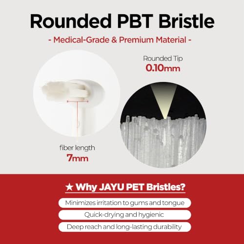 JAYU PET Dental Care Brush with Soft Bristles 1ea | Dog Toothbrush, Cat Toothbrush, For Kitten and Small Dogs, Removes Old Plaque and Tartar, Easy Cleaning - color: Soft Bristles, size: 1 Count (Pack of 1)
