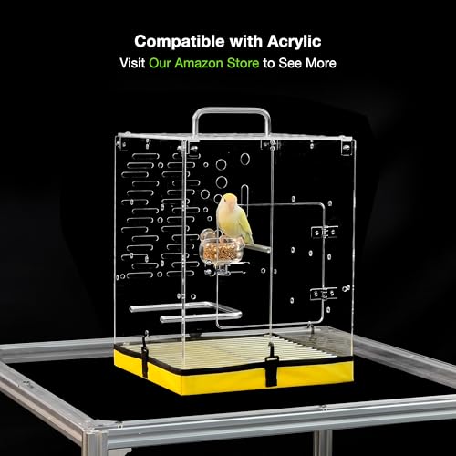 GuineaLoft™Stainless Steel Glass Feeding Bowl (3 oz, 90 ml) | Premium Modern Glass Food Cup for Birds, Hamsters & Other Small Animals- Visit The Store for More