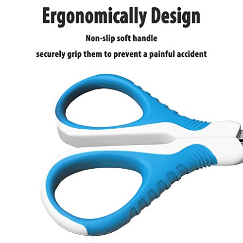 gonicc Professional Pet Nail Clippers & Trimmer for Cats and Small Animals | Best For Cats, Small Dogs And Any Small Pets. Sharp Angled Blade Pet Nail Trimmer Scissors. - size: For Cats and Small Animals