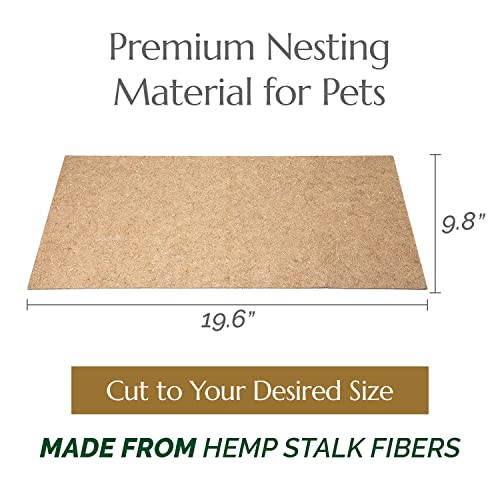 The Chanvra Hemp All Purpose Pet Mat Sleeping,Nesting,Reptile Carpet RatHamster CageBearded Dragon Tank Accessories Lizard Snake Terrarium Liner Small Animal Hemp Bedding Sold Separate - size: Small