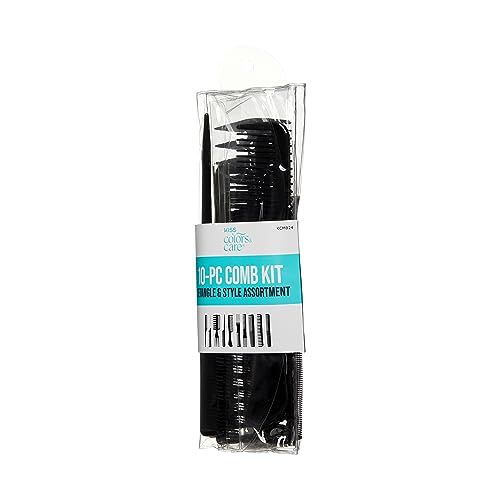 KISS Professional 10-pc Comb Set-Detangle & Style Assortment,(Pack of 2) - size: One Size (Pack of 2)