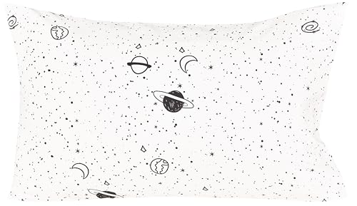Scientific Sleep Starry Galaxy Solar System 100% Cotton 3 Pcs Twin Bed Sheet Set Kids Boys Girls Toddler Teen, Flat Sheet & Fitted Sheet & Pillowcase Kids Bedding Set (Galaxy, Twin) - color: Galaxy, size: Twin