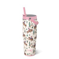 Swig Life 30oz Leakproof To-Go Tumbler with Handle, Giddy Up | Leakproof Lid - Triple Insulated Stainless Steel - Handle & Straw Included - Cup Holder Friendly - Dishwasher Safe - color: Giddy Up
