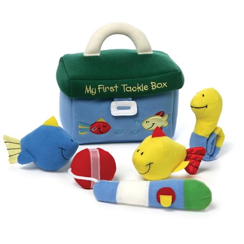 GUND Baby My First Tackle Box 5-Piece Sensory Plush Toy Playset for Babies - style: Tackle Box
