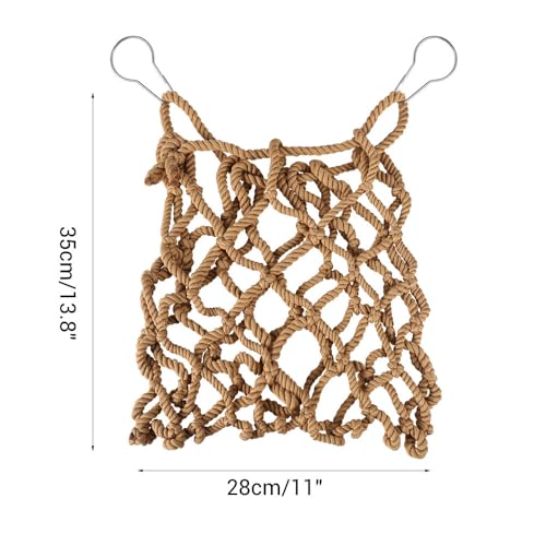 Rabbit Hay Feeder Bags, 2PCS Guinea Pig Feeding Net Bags Rabbit Treat Bags Feeder Net Set for Bunny Chinchilla Hamster Guinea Pig
