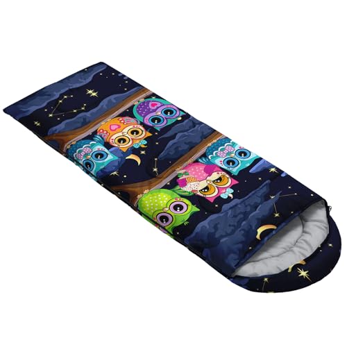 AILONEN Mermaid Scales Print Camping Sleeping Bag,Lightweight & Waterproof,3 Season Warm & Cool Weather,Portable Bags for Girls Women Travelling,Outdoors - color: Animal5